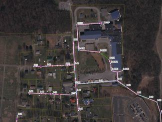 Custom Sanitary Sewer Web Mapping Application for Lynchburg Utility Personnel