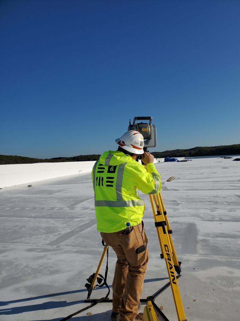 S&ME technician using GPS/GNSS receiver