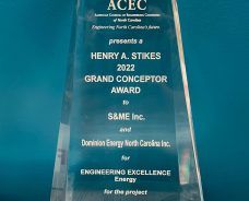 S&ME Wins 2022 ACEC/NC Grand Conceptor Engineering Excellence Award for Work on Dominion Energy Project
