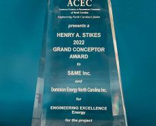 S&ME Wins 2022 ACEC/NC Grand Conceptor Engineering Excellence Award for Work on Dominion Energy Project