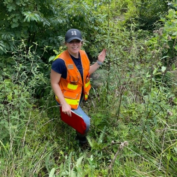 Certified Ecologist at environmental project site