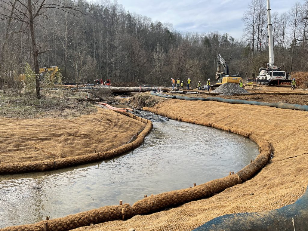 Certified ecologist mitigates impact during stream restoration