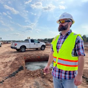 Health safety and environmental director on jobsite