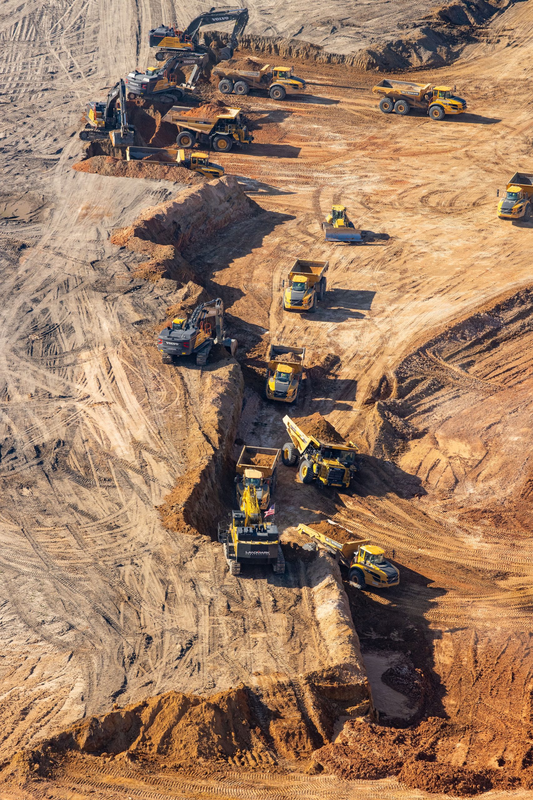 heavy equipment at project site