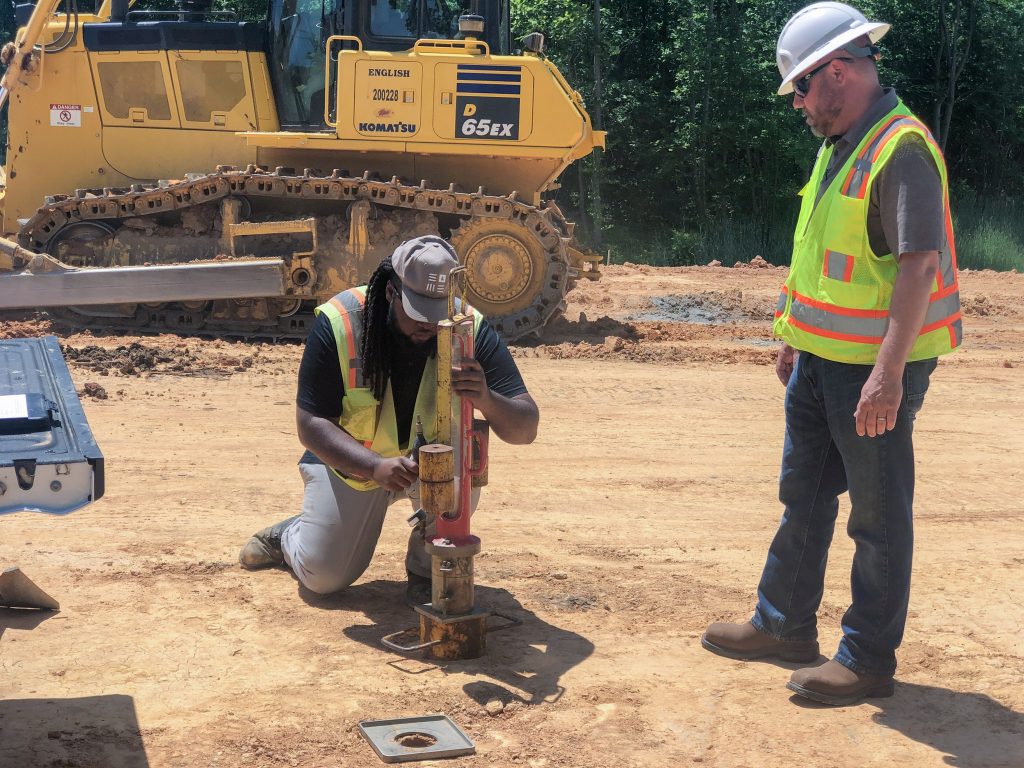 Soil testing for transportation construction