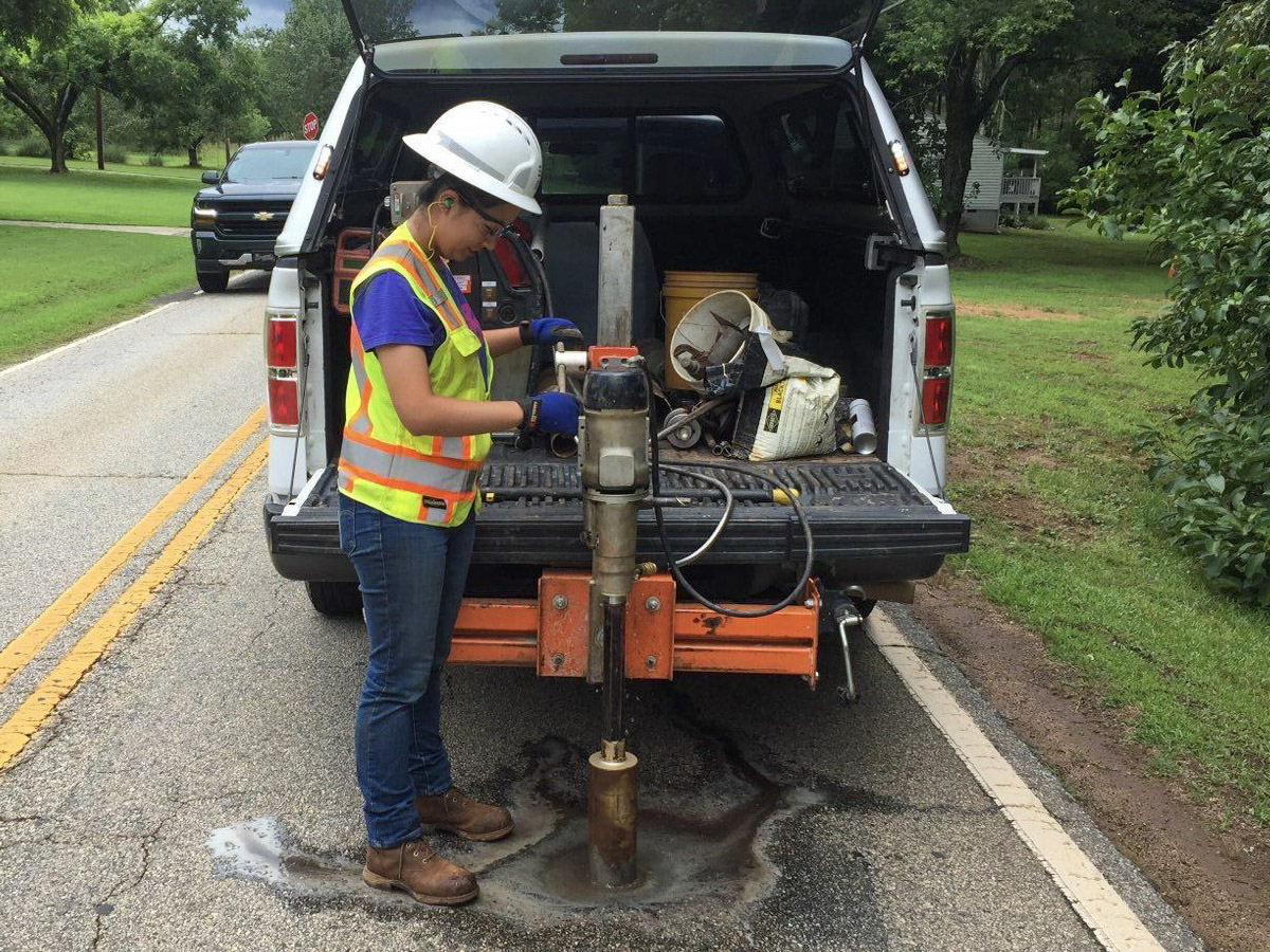 Pavement evaluation for transportation inspection